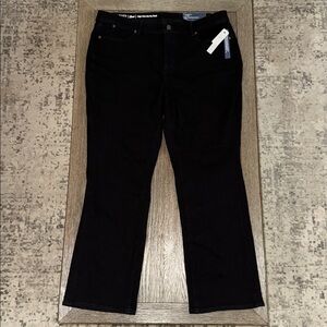 Talbots Flawless High-Rise Barely Boot Jeans Black